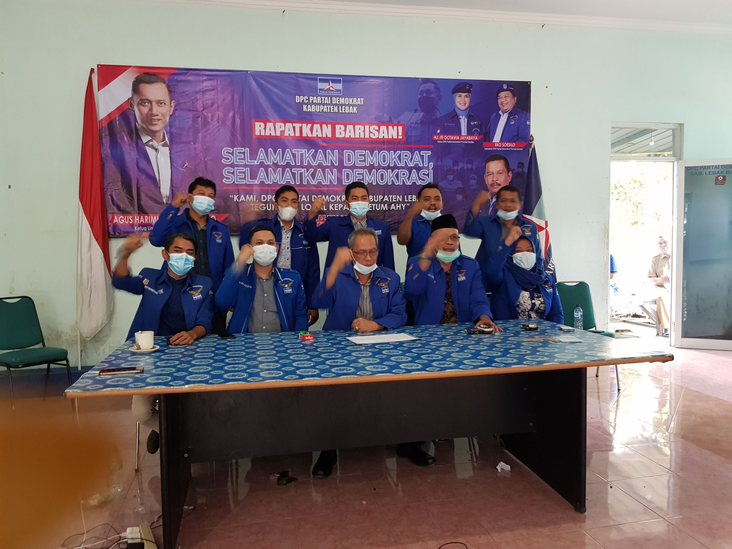 Lawan Demokrat Versi KLB, AHY dan Jajaran Pengurus DPP Lakukan  Konsolidasi Virtual Dengan  anggota Fraksi Demokrat Seluruh Indonesia. Begini Langkah Fraksi DPRD Lebak.