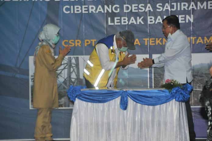 Dua Jembatan Gantung di Kabupaten Lebak di Resmikan Wapres Ke 12 Secara Langsung