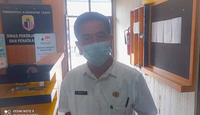 Kepala Dinas DPUPR Kabupaten Lebak, Maman SP.