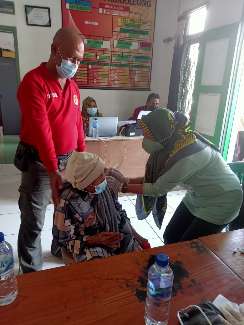 Binda Banten Road Show Gelar Vaksinasi di Lebak , Hari ini Giliran Desa Pasar Keong