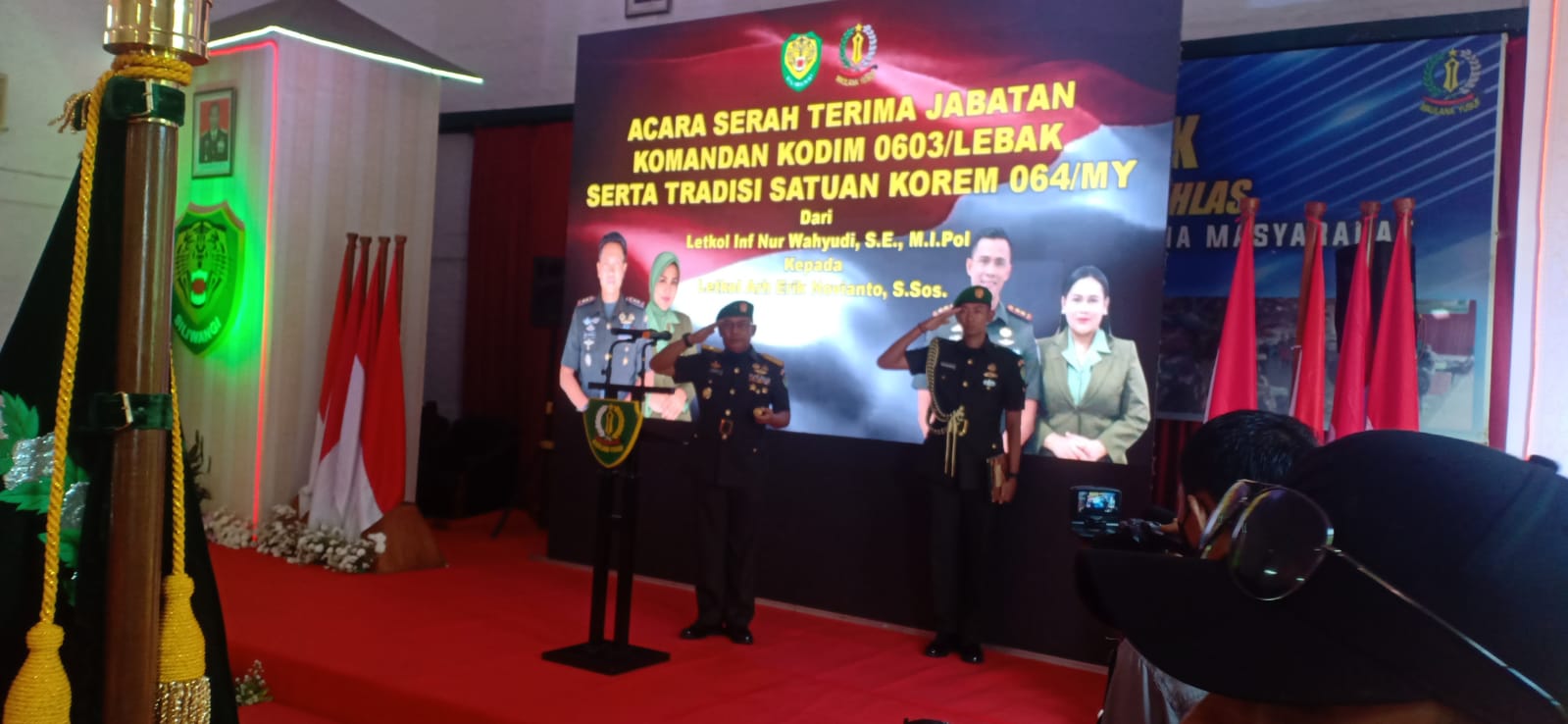 Danrem 064.MY. Hadiri Sertijab Komandan Kodim 0603 Lebak,