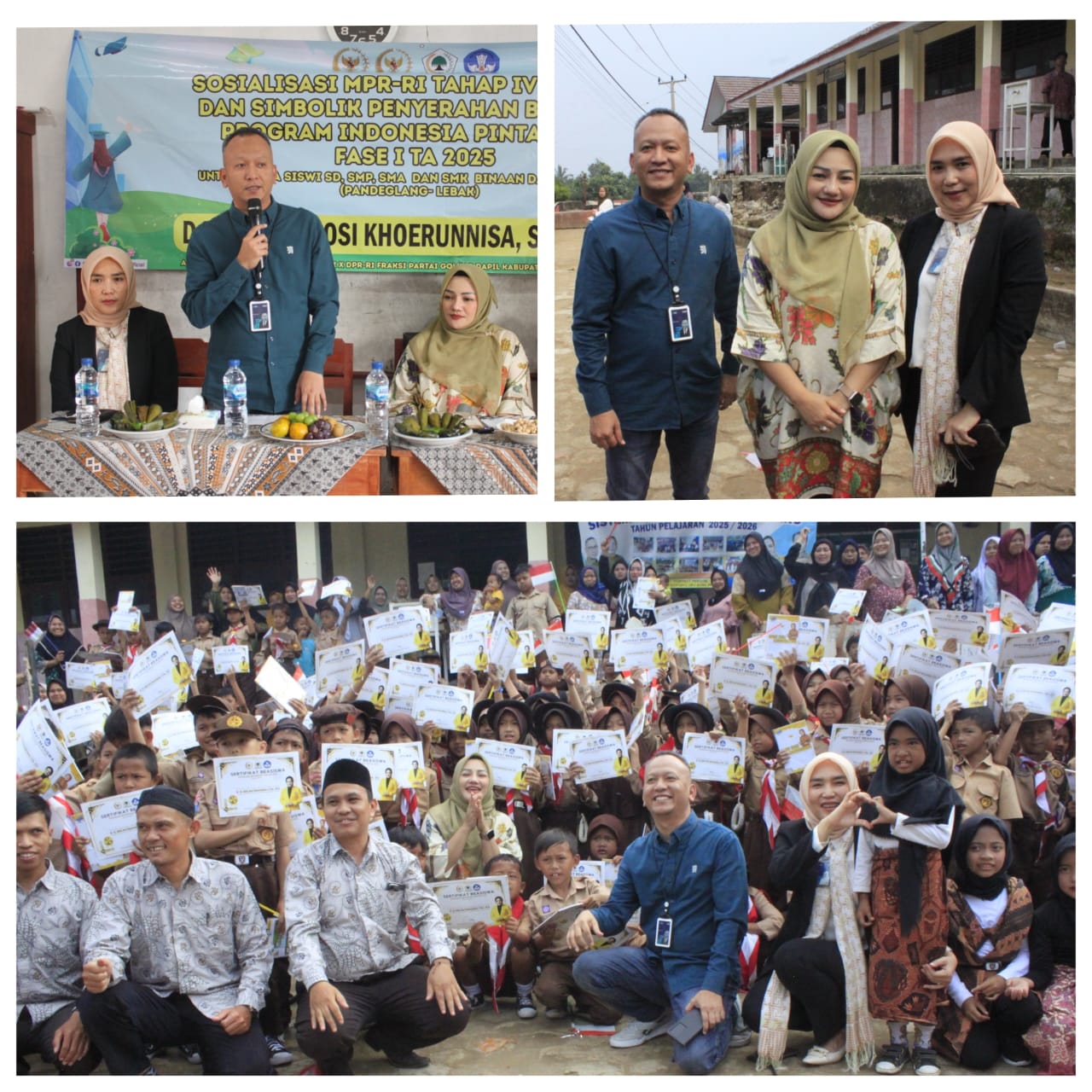 Komisi X DPR RI dan BRI Salurkan Dana PIP ke Siswa SDN Juhut 2 Pandeglang