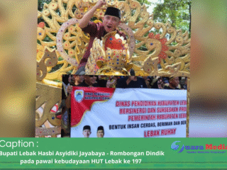Pawai Budaya HUT Lebak ke-197, Kadindik Dodi Irawan: Pendidikan Harus Jadi Penggerak “Lebak Ruhay”