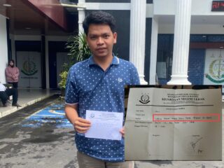 HMI Lebak Laporkan Kades Cikeusik ke Kejaksaan, Proyek JUT Rp1 Miliar Diduga Bermasalah