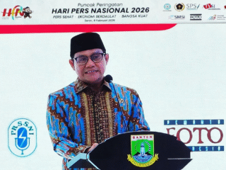 Mewakili Presiden, Menko PMK Muhaimin Iskandar Tegaskan Pers Tak Boleh Kalah oleh Algoritma di HPN 2026