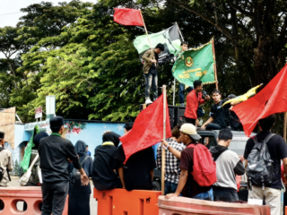 Demo, Aliansi Mahasiswa Lebak Soroti Dugaan Tender Alun-alun dan Anggaran APBD
