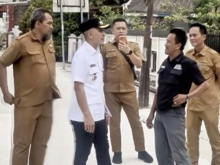 Monitoring, Bupati Lebak Pastikan Jalan Aweh–Leuwidamar Dibangun Sesuai Standar