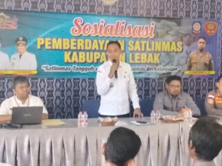 Camat Cibadak Gencarkan Sosialisasi Trantibmas, Libatkan Satlinmas dan Kepala Desa