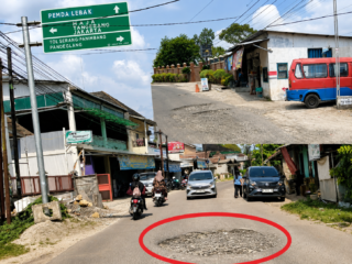 Kondisi Memprihatinkan, Jalan Kuncoro Jakti Lebong Dipenuhi Lubang Besar, Pemda Lebak Terkesan Tutup Mata