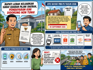 Bupati Lebak Keluarkan Surat Edaran Pajak Daerah, Pembayaran Kini Didorong Non Tunai