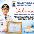 Bupati Lebak Raih Penghargaan Nasional Revitalisasi Bahasa Daerah 2025