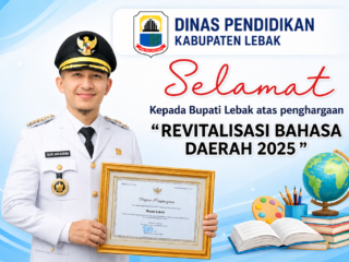 Bupati Lebak Raih Penghargaan Nasional Revitalisasi Bahasa Daerah 2025