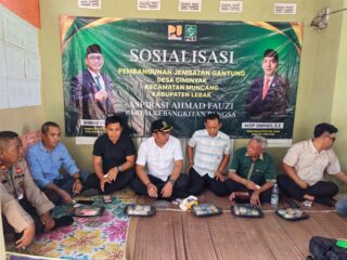 Dari Keluhan Warga Menjadi Proyek Nyata, Ahmad Fauzi Bangun Jembatan Gantung di Lebak