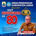 Dinas Pendidikan Kabupaten Lebak Mengucapkan Selamat Hari Bhayangkara ke-80, Apresiasi Dedikasi Polri untuk Negeri