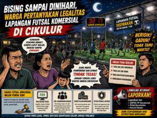 Lapangan Futsal Diduga Tak Berizin di Tengah Permukiman Cikulur Dikeluhkan Warga, Aktivitas Hingga Dini Hari