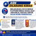 Pemkab Lebak Tegas! ASN Dilarang Live TikTok dan Medsos Saat Jam Kerja