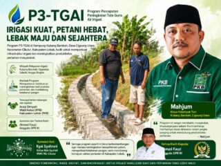 Program P3-TGAI di Kampung Kubang Barokah Tingkatkan Kualitas Irigasi, Petani Apresiasi Dukungan Acep Dimyati dan Ahmad Fauzi