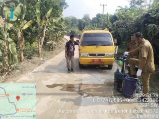 Dinas PUPR Lebak Evaluasi Kualitas Jalan Beton Jurukalang-Cikendi di Desa Guradog, Spesifikasi 385 Meter x 4 Meter