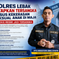 Kasus Kekerasan Seksual Anak di Maja, Polres Lebak: SA Resmi Jadi Tersangka. 