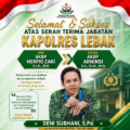 PGIN Banten Sampaikan Ucapan Selamat atas Sertijab Kapolres Lebak, Dukung Sinergi Pendidikan dan Kamtibmas