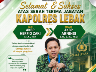 PGIN Banten Sampaikan Ucapan Selamat atas Sertijab Kapolres Lebak, Dukung Sinergi Pendidikan dan Kamtibmas