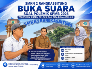 SMKN 2 Rangkasbitung Buka Suara soal Polemik SPMB, Bantah Ada Titipan dan Tegaskan Sistem Seleksi Tak Bisa Dimanipulasi