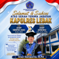 Universitas Setia Budhi Rangkasbitung Sampaikan Ucapan Selamat Sertijab Kapolres Lebak, Wujud Sinergi Kampus dan Polri