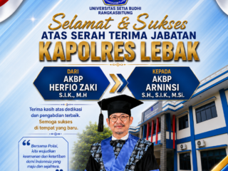 Universitas Setia Budhi Rangkasbitung Sampaikan Ucapan Selamat Sertijab Kapolres Lebak, Wujud Sinergi Kampus dan Polri