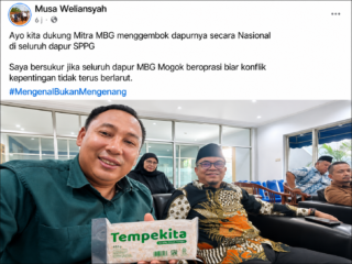 Unggahan Musa Weliansyah Soal Gembok Dapur MBG Nasional Jadi Sorotan, Tantang Mitra Buktikan Ancaman Penutupan SPPG