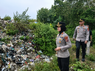 Gerak Cepat! AKBP Arninsi Turun Langsung ke Lokasi Kebakaran TPSA Maja Usai Sertijab