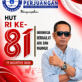 HUT ke-81 RI, Badak Banten Perjuangan Serukan Indonesia Berdaulat, Adil dan Makmur