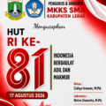 HUT ke-81 Kemerdekaan RI, MKKS SMA Lebak Serukan Semangat Pendidikan dan Persatuan