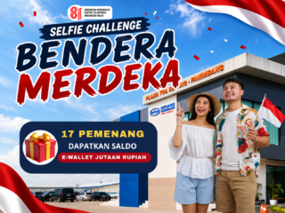 Rayakan HUT RI ke-81, WIKA Serpan Ajak Pengguna Tol Ikuti Selfie Challenge di GT Rangkasbitung