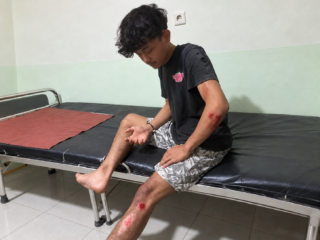 Leher Pengendara Motor Terjerat Kabel WiFi di Cibadak , Keluarga Korban Minta Perusahaan Bertanggung Jawab