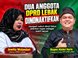 Ketua DPRD Lebak dan Anggota Fraksi PPP Dinonaktifkan dari Kepengurusan Jayagati